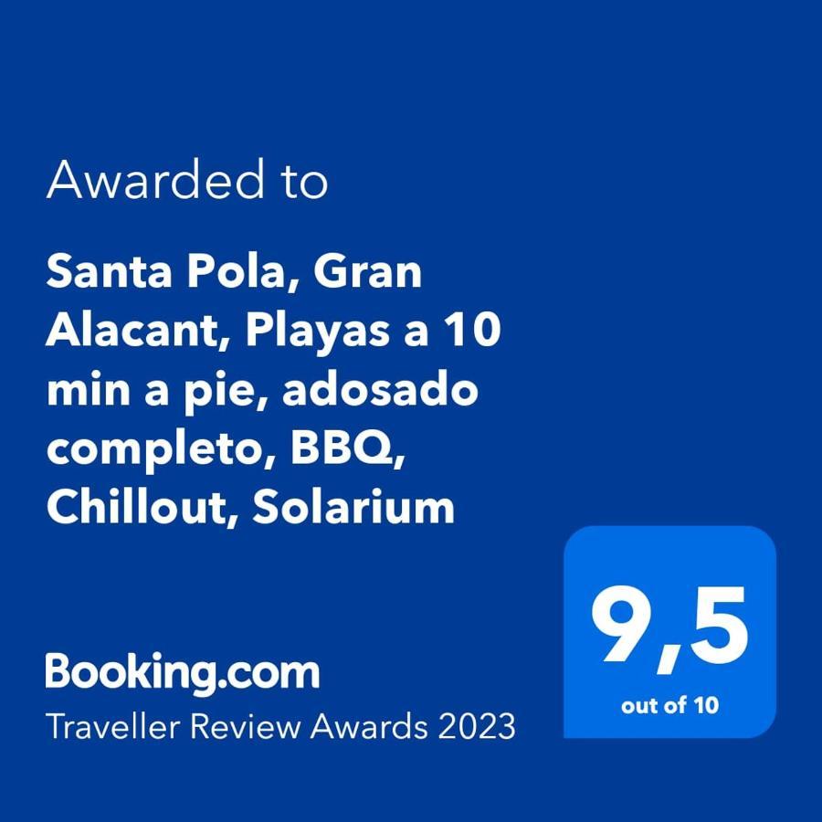 Santa Pola, Gran Alacant, Playas Cerca, Adosado Completo, Chillout, Solarium Exterior photo